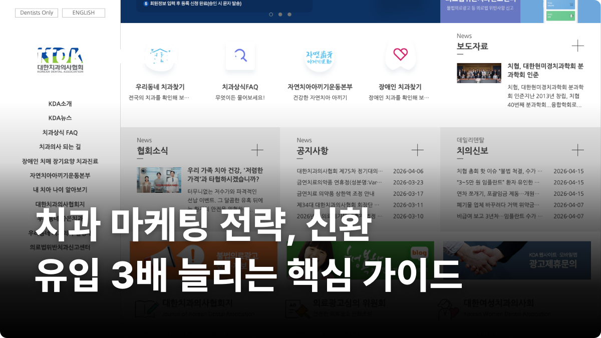 치과 마케팅 전략, 신환 유입 3배 늘리는 핵심 가이드